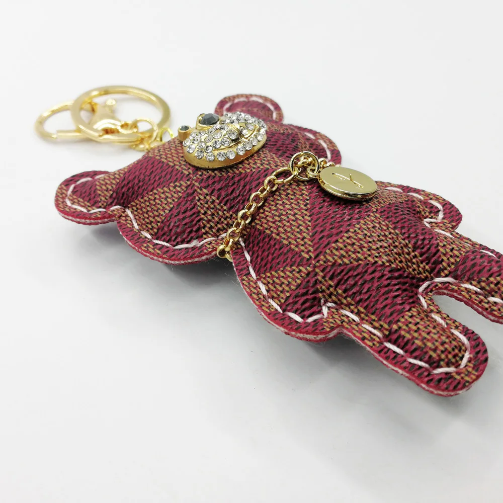 2018 Новый Мишка со стразами брелок аксессуары Кисточки Брелок для ключей из