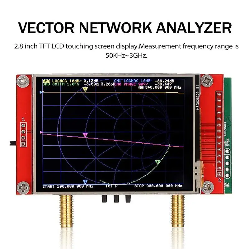 3G Vector Network Analyzer 2.8 Inch Touching Screen Display S-A-A-2 NanoVNA V2 Antenna Analyzer Shortwave HF VHF UHF 50KHz~3GHz