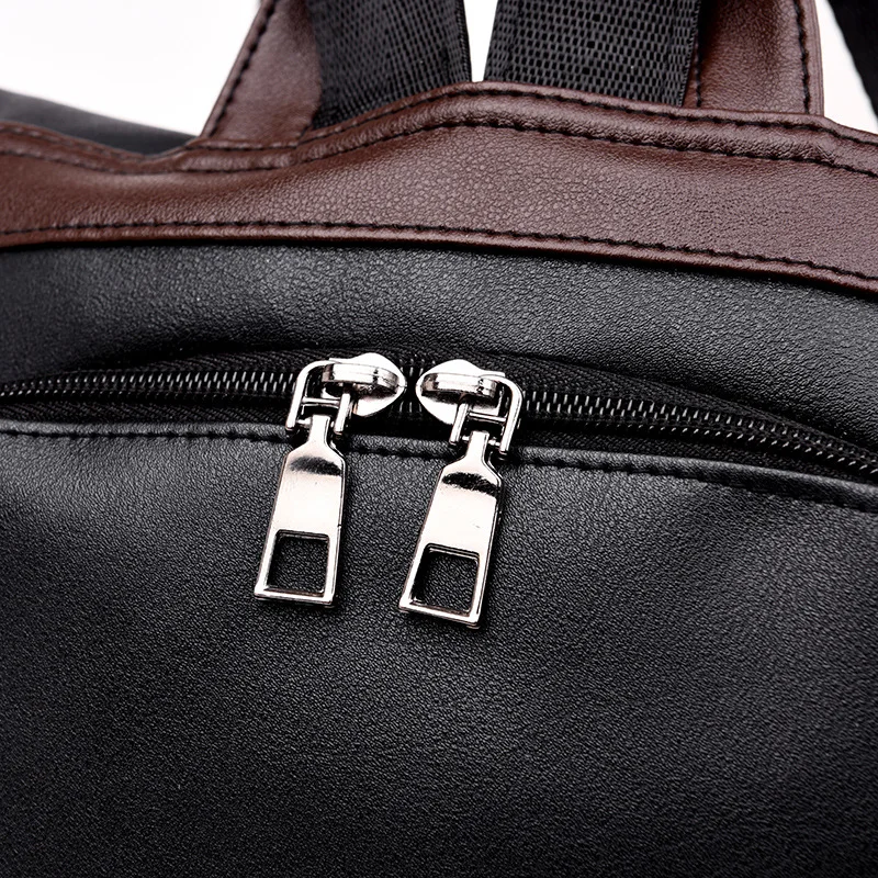 

Women Anti Theft Backpack Ladies Travel Rucksack Convertible Shoulder Bag PU Leather Black Upgrade