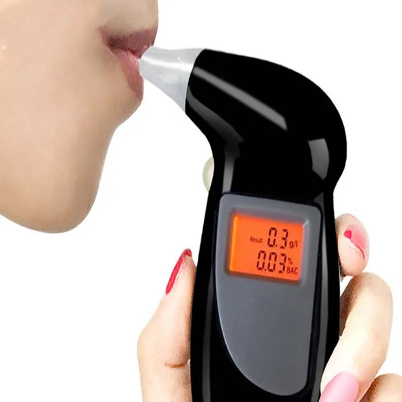 Мини Ручной Автомобильный цифровой алкотестер с подсветкой Тестер дыхания Автомобильный анализатор дыхания ЖК-детектор