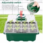 5 отверстий Пластик горшки для рассады посадки семян набор лотков клетки семенной лоток коробка для выращивания комплект сад коробка для выращивания влажности Регулируемый Новый # TD