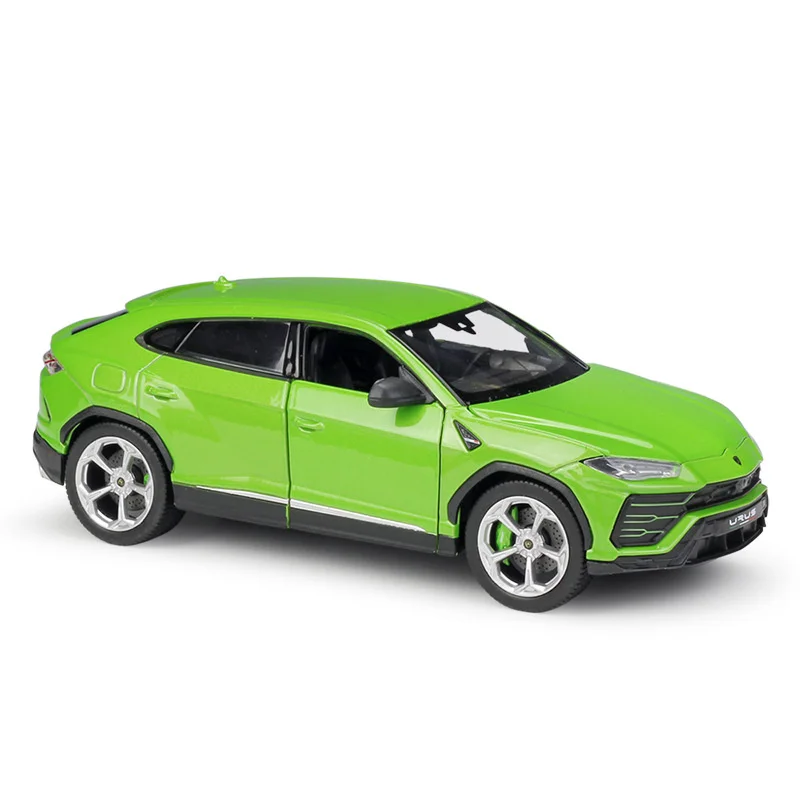 

1:24 Alloy Die Casting Diorama Urus Luxury SUV Turbo Super Yellow Green Car Model Miniature Carros Brasileiros Toy Free Shipping