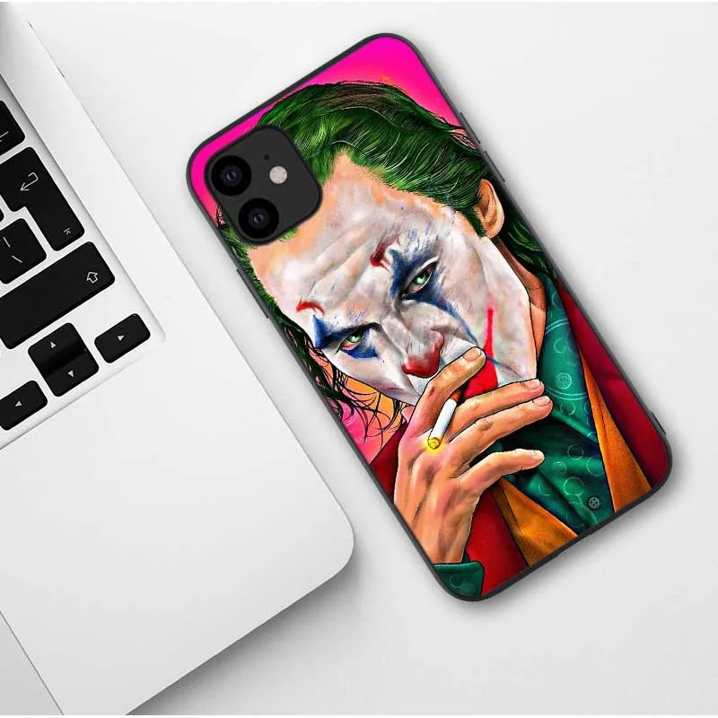 Чехол Joker Horror Movie Joaquin Phoenix для iPhone 11 Pro Max X 7 8 Plus XR XS MAX Black