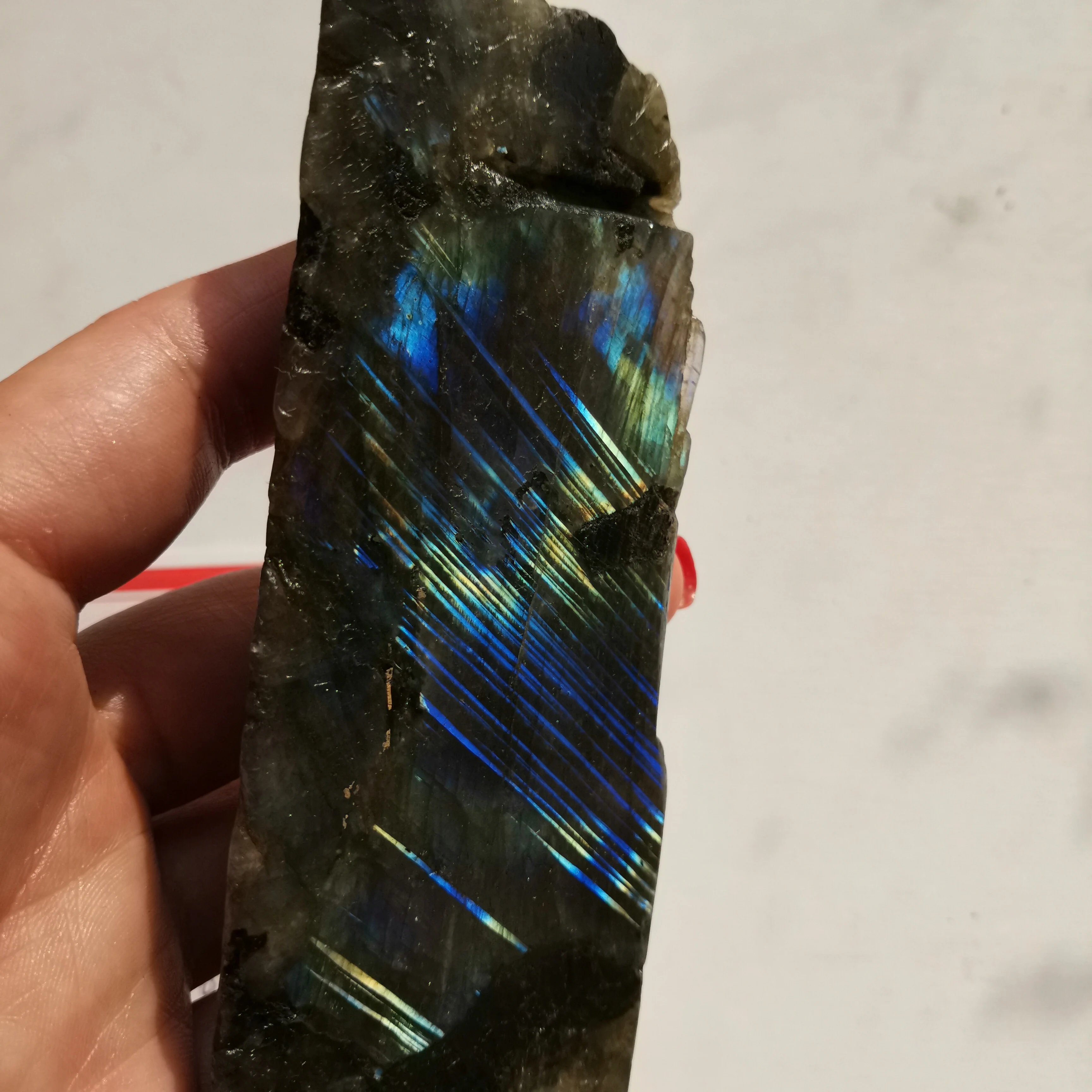 Кристалл 185 г натуральный камень лабрадорит Русалка Ремесло Украшение Лабрадор