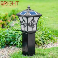 bright outdoor solar lawn lights retro garden lamp led waterproof ip65 home decorative for villa duplex
