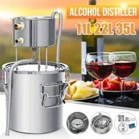 9gal 35l efficient distiller alambic moonshine alcohol still stainless copper diy home brew water wine essential oil brewing kit