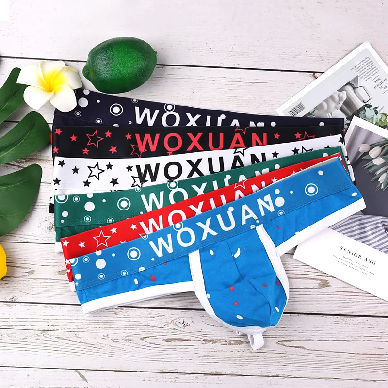 Стринги мужские хлопковые с низкой посадкой стринги Т-образной задней частью