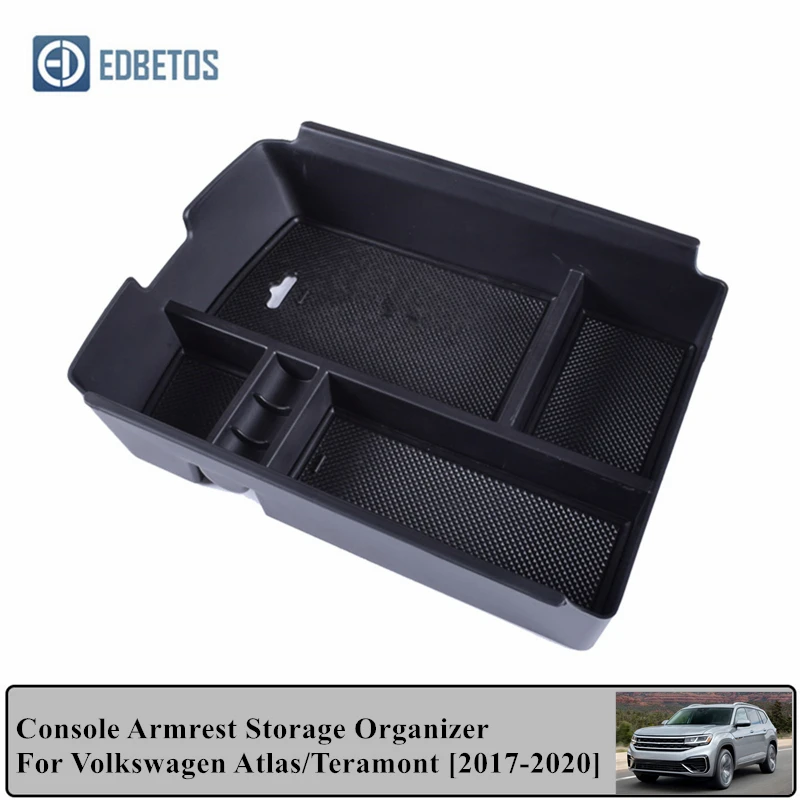 

Car Armrest Box Storage For Volkswagen VW Atlas / Teramont 2017 2018 2019 2020 Central Console Storage Box Interior Organizer