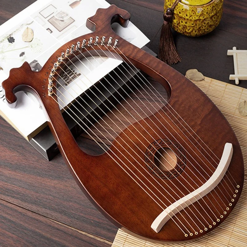 Lyre Harp струнный инструмент из красного дерева на 16 струн с ключом для настройки и