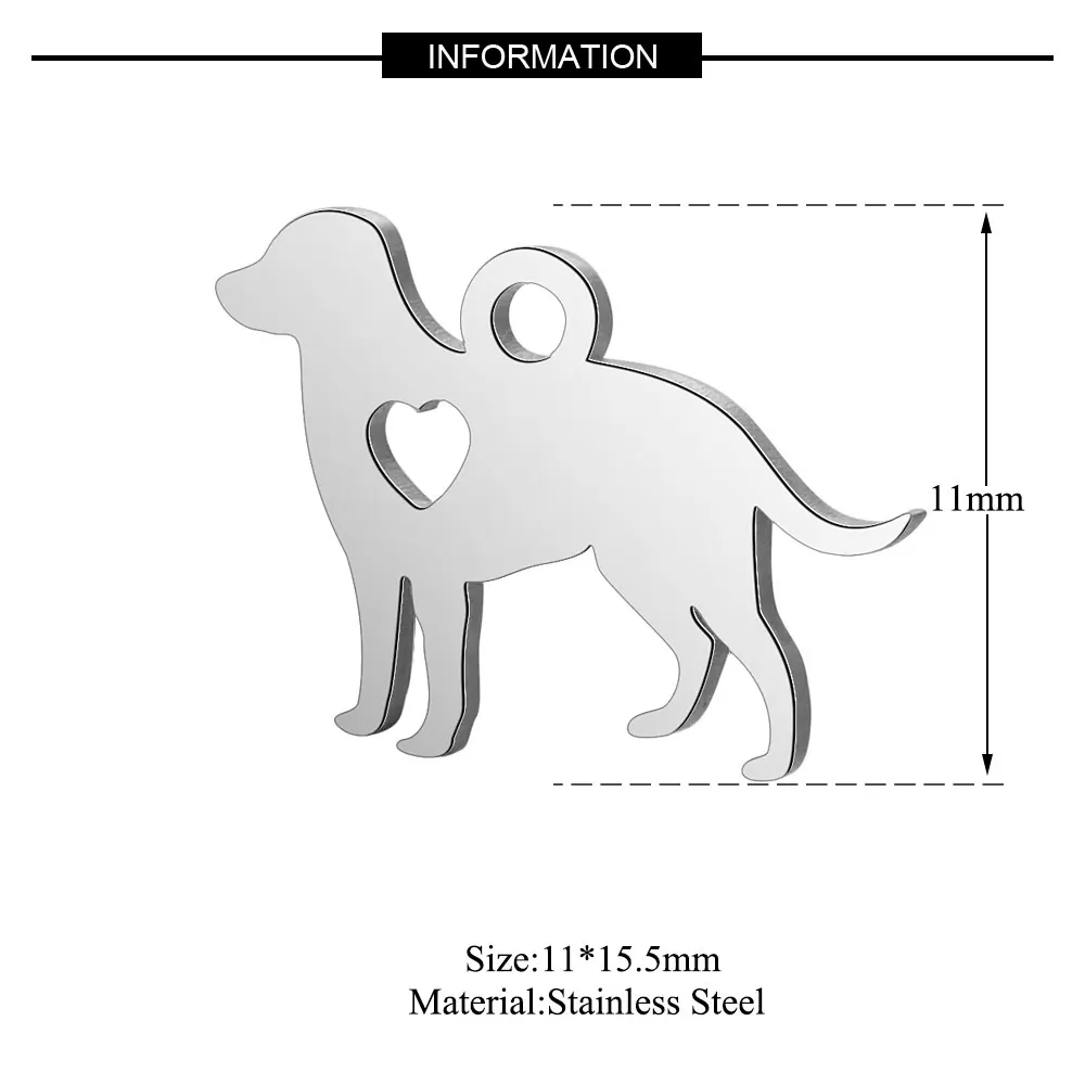 Wholesale 10-Piece Pet Dog Paw Charm - Durable Stainless Steel DIY Jewelry Pendant for DIY Jewelry Making and Finding image 6
