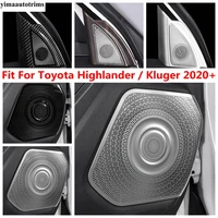 car door speaker pillar a loudspeaker audio sound frame cover trim for toyota highlander kluger 2020 2021 2022 accessories