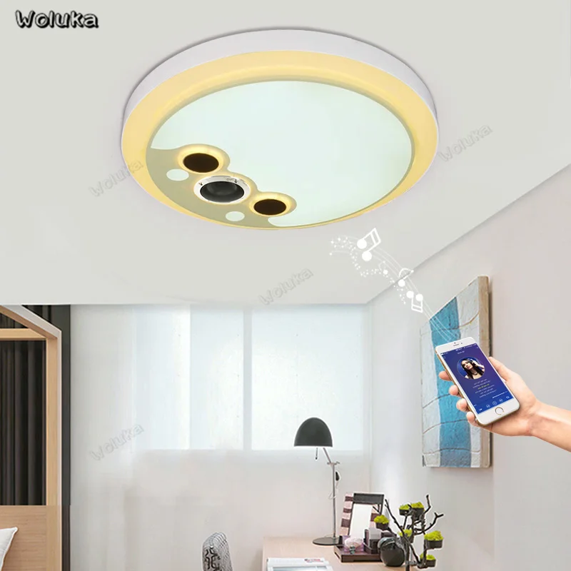 Потолочный светильник CD50 W07 для гостиной столовой с bluetooth цветной Диммируемый