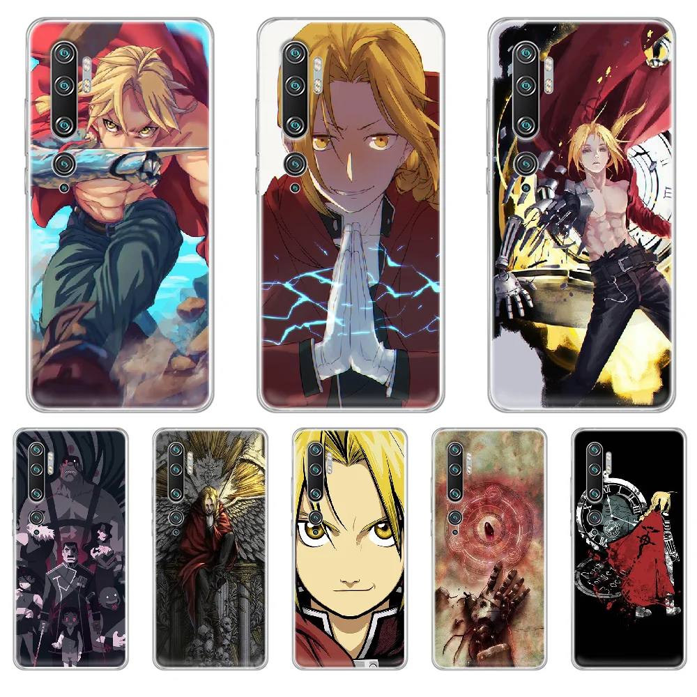 Чехол для телефона Fullmetal Alchemist Edward Elric прозрачный корпус XIAOMI MI 3 4 5 5X 8 9 10 se max pro a2 9T note