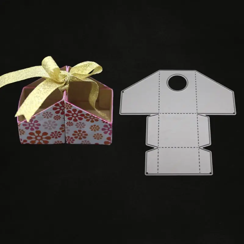 Конфетная коробка для резки металла Трафаретный Скрапбукинг DIY штамп альбомов