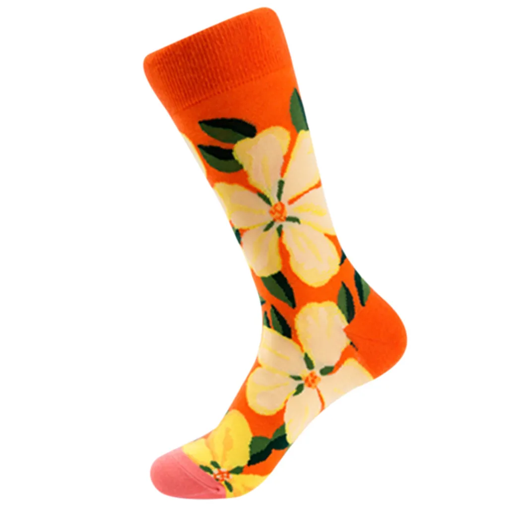 Женские носки Забавные милые Мультяшные с фруктами бананом авокадо яйцом