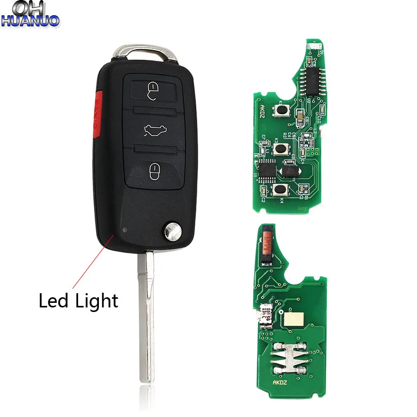 Новый складной умный дистанционный ключ 3 + 1 Кнопка 315 МГц или 433 опционально для