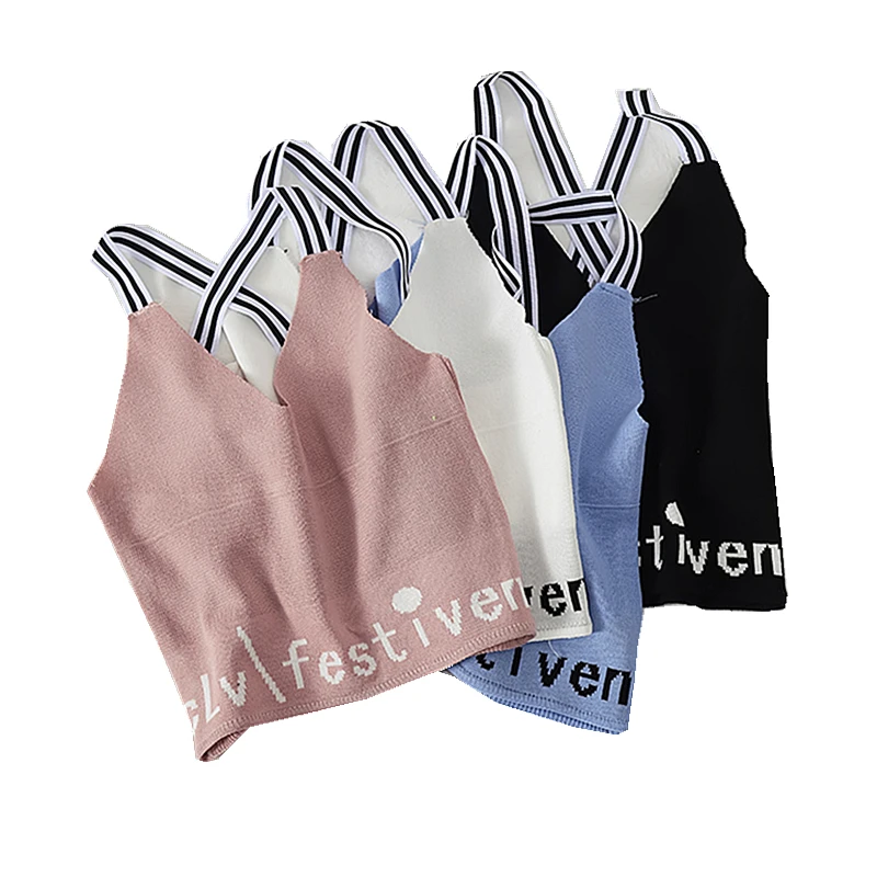 Женский жилет с принтом GLAUKE летний укороченный топ майка надписью перекрестной