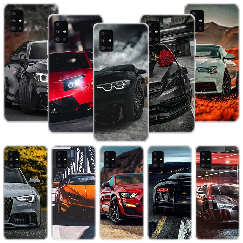 Sports Cars Male Men Phone Case For Samsung Galaxy A12 A22 A32 A42 A52 A72 A51 A71 5G A41 A31 A21 A02S M12 M21 M31 M30S Fundas