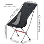 Стул Moon Chair, складной ульсветильник стул из ткани Оксфорд, для рыбалки, кемпинга, 7075 предметов, для отдыха на природе, максимальный вес 150 кг
