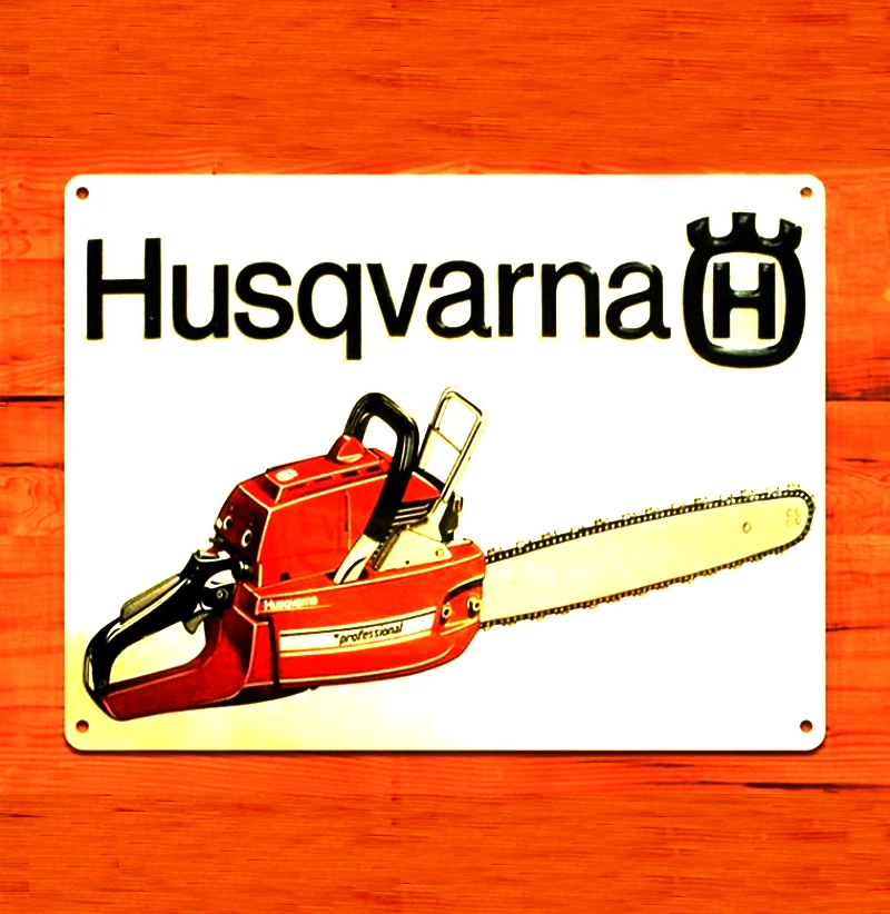 3 Husqvarna цепные пилы ферма деревенский Ретро Винтаж жестяная вывеска Бар паб дома металлический плакат стены Искусство Декор - Цвет: 3