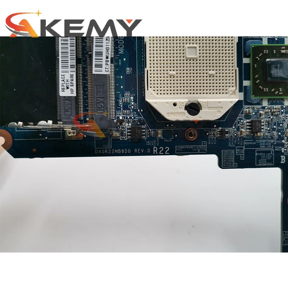 

DA0R22MB6D1 DA0R22MB6D0 For HP Pavilion G4 G6 G7 G6-1000 Notebook Mainboard 638856-001 638856-501 DDR3 Laptop Motherboard