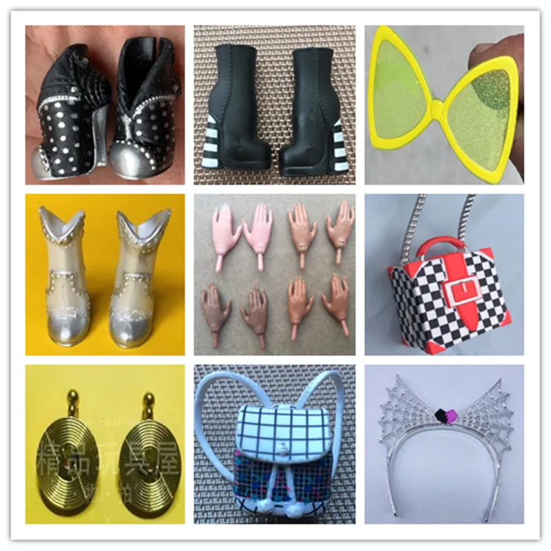 Кукольные руки серьги сумки одежда повязки на голову очки обувь мода сестра