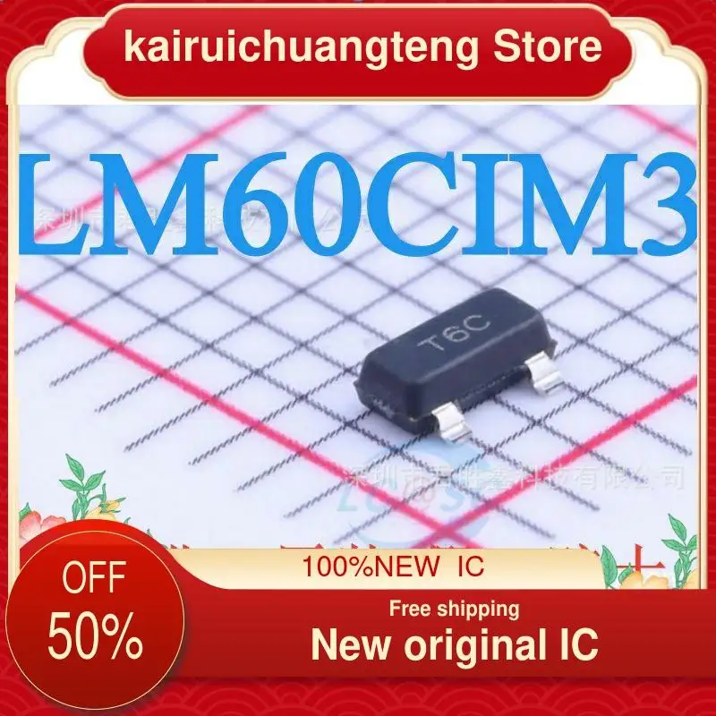 

10 шт. LM60CIM3X/NOPB LM60CIM3 T6C SOT23-3 новый оригинальный IC