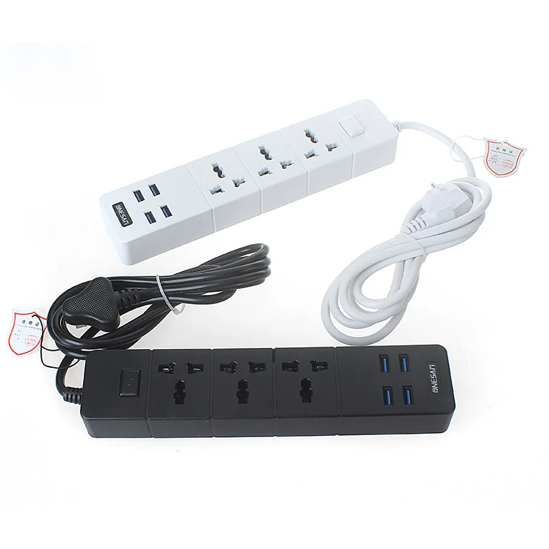 Samrt удлинитель с USB удлинителем розетка 3 1a зарядное устройство порты Длина шнура 2