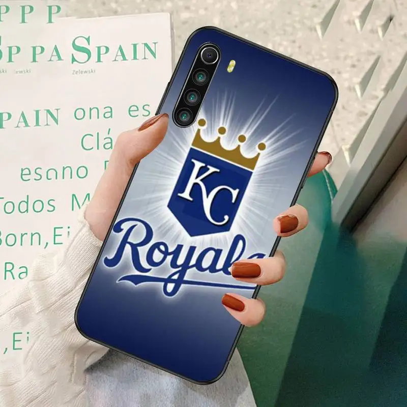 

Kansas City Royals Black TPU Phone Case For Redmi 7 8 9 A K20 30 Pro Note 8 9 Pro 9s