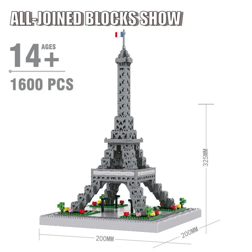 Конструктор Архитектура города для детей конструктор с изображением Эйфелевой