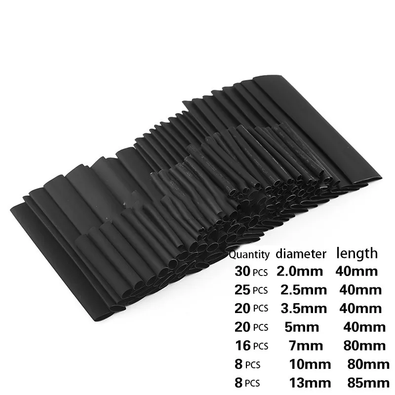 127 шт/328 шт набор автомобильных электрических кабельных трубок термоусадочные