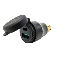waterproof type c usb fast charger power adapter socket for bmw motorcycle hella