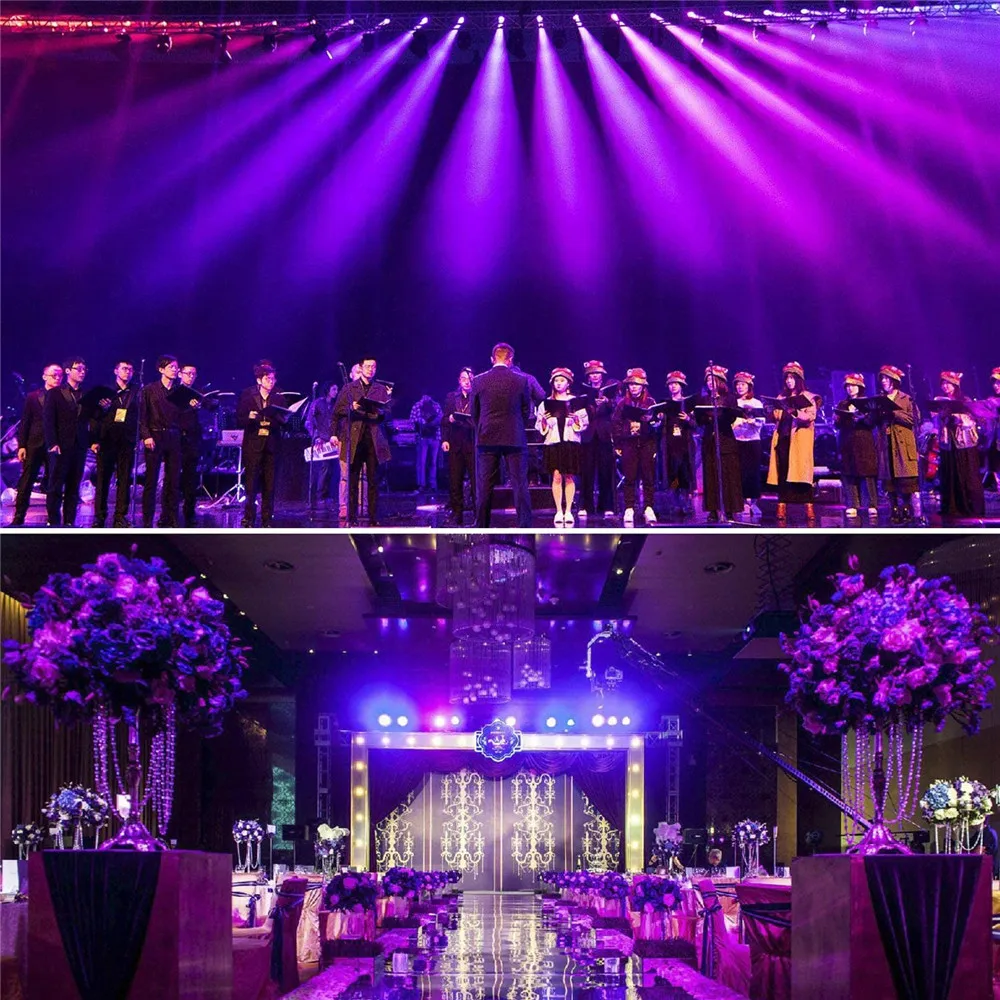 LED DJ Disco UV Par Light 12leds UV Violet Black Stage Effect Lights for Wedding Xmas Home Pary KTV Bar Wall Washer Spot Lamp images - 6