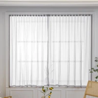 punch free velcro stripe curtains curtain panel semi sheer house decorations window drapes tj6557 for living room bedroom modern