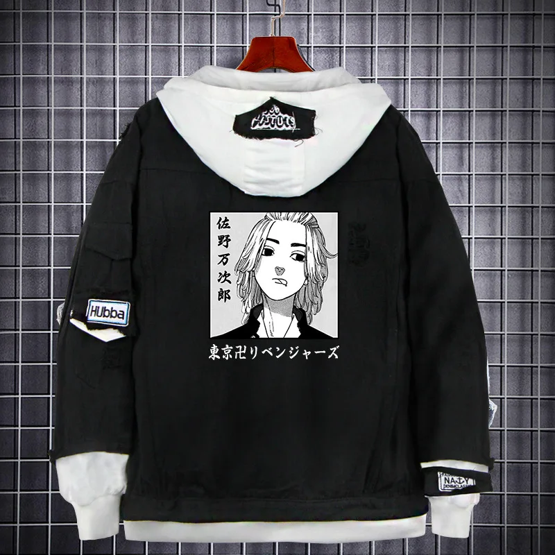 

Джинсовые куртки HYHY, толстовки с капюшоном Токийский рептилий, куртки Кена, косплей, имитация двух мужчин, аниме одежда 4XL