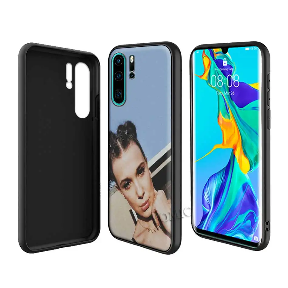 

Millie Bobby Brown Silicone Case for Huawei P30 P40 Lite E P10 P20 Pro P Smart Z Plus 2019 Black Soft Phone Cover