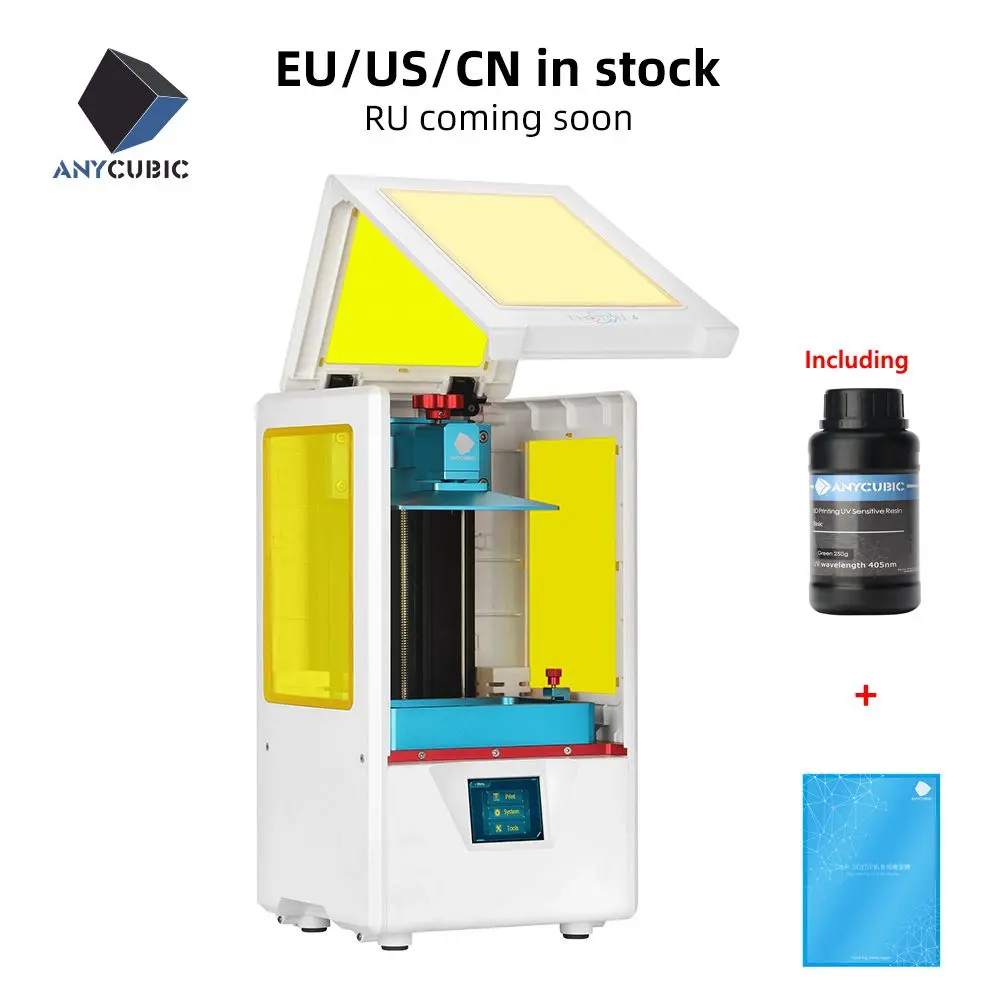 ANYCUBIC Photon S lcd 3d принтер Быстрый ломтик 405nm матрица УФ свет двойная ось Z SLA фотоны