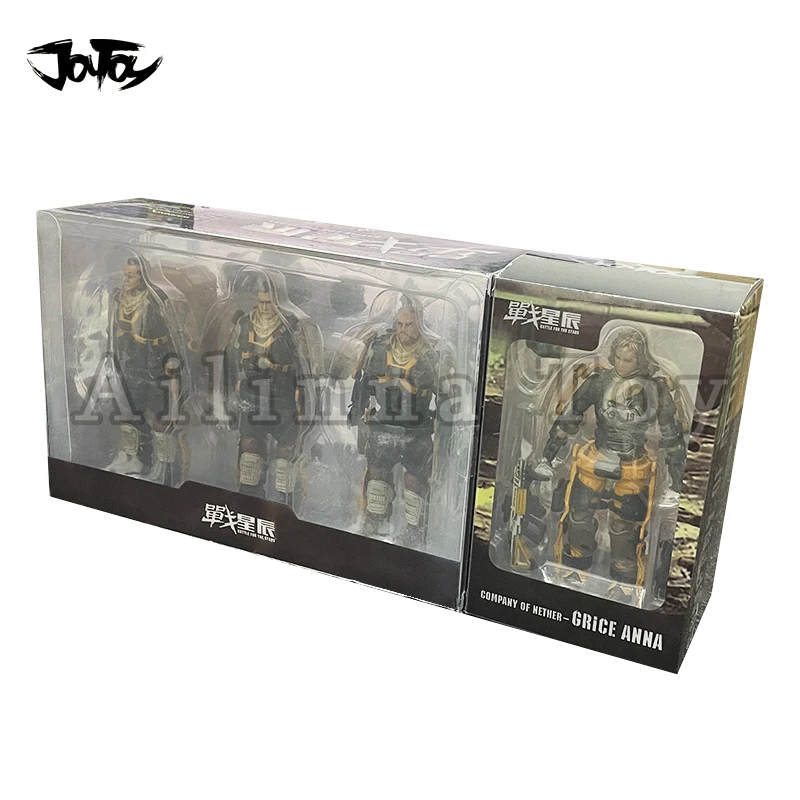 

JOYTOY 1/18 3.75 Action Figure (4PCS/SET) The 19th Legion Ghost United And Female Grice Anna Anime Model For Gift Free Shipping