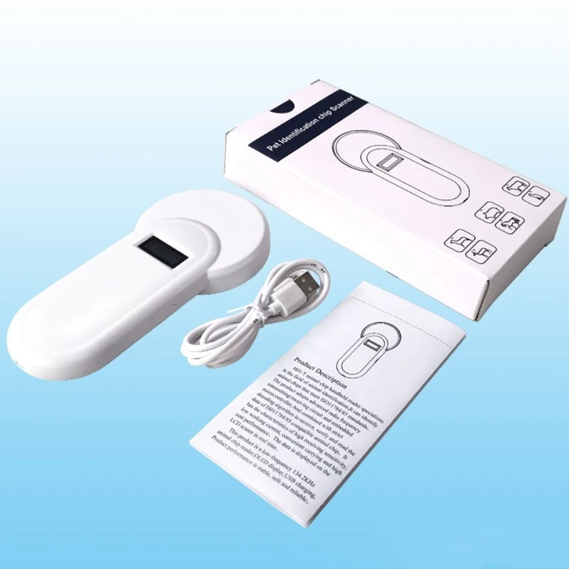 Durable Animal ID Microchip Reader Scanner Reading Distance 15cm 450mAh Battery USB Rechargeable for Tracking | Безопасность и