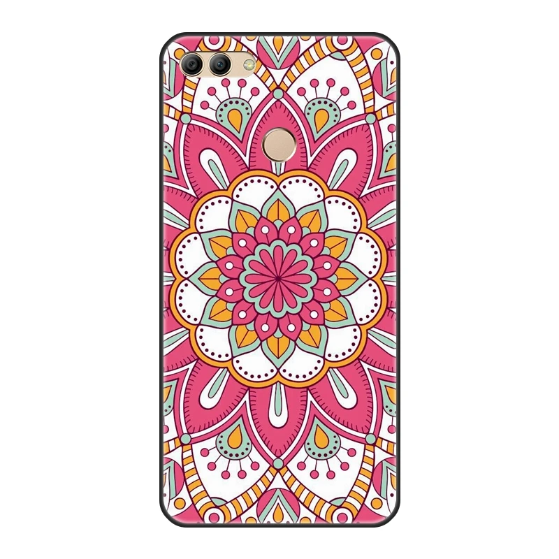 Чехол для Huawei Y3 Y5 Y6 Y7 2017 II Pro силиконовый чехол с рисунком мандалы задняя крышка Prime