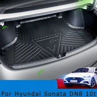 specialized car for hyundai sonata 2020 2021 10th waterproof pads tpo trunk cargo liner floor mat all weather protection carpet