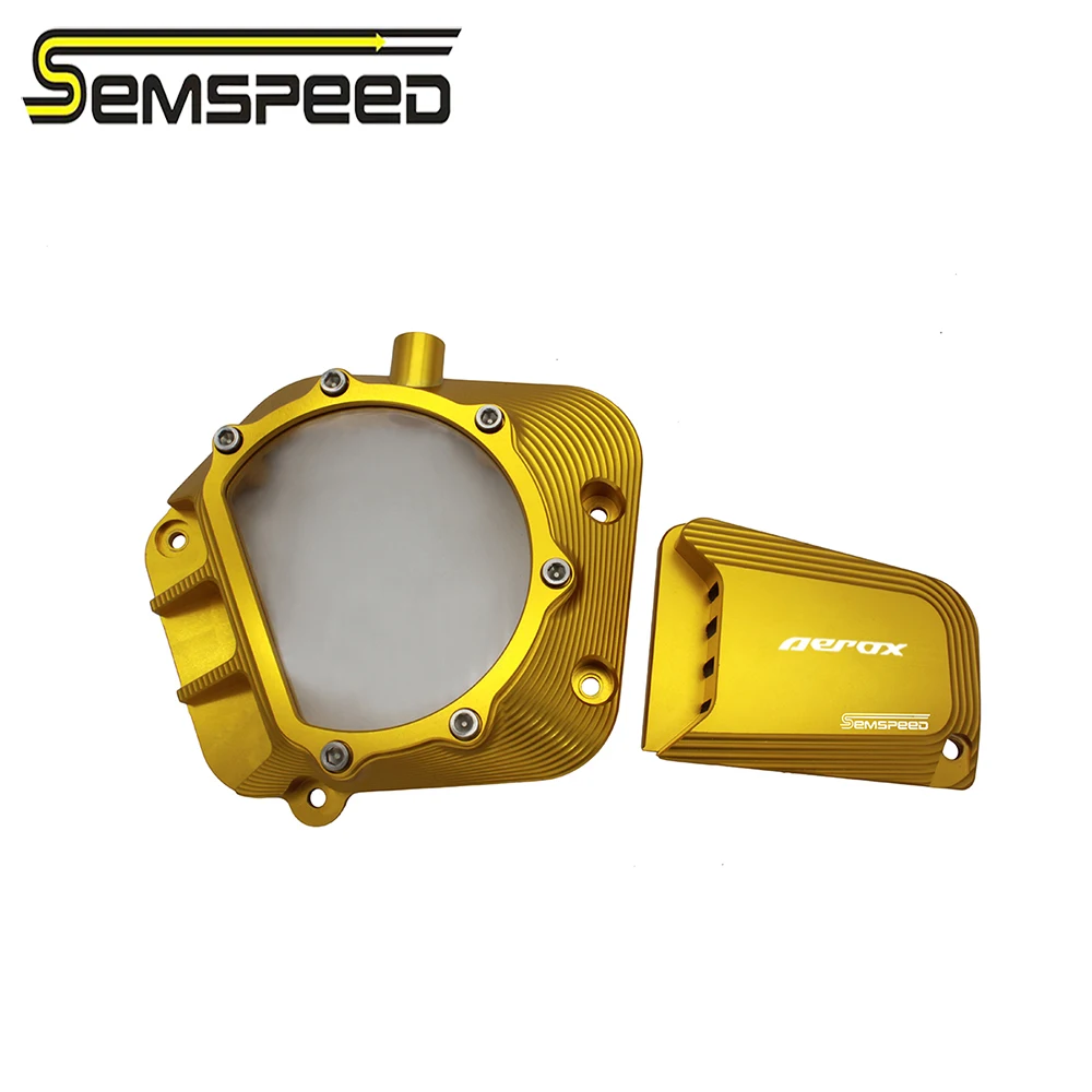 SEMSPEED CNC мотоцикл новый прозрачный защитный чехол для двигателя Yamaha Aerox155 NVX155 NVX 155