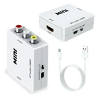 Портативный HDMI-совместимый конвертер AV Mini Composite 1080P Аудио видео CVBS AV адаптер конвертер с USB кабелем