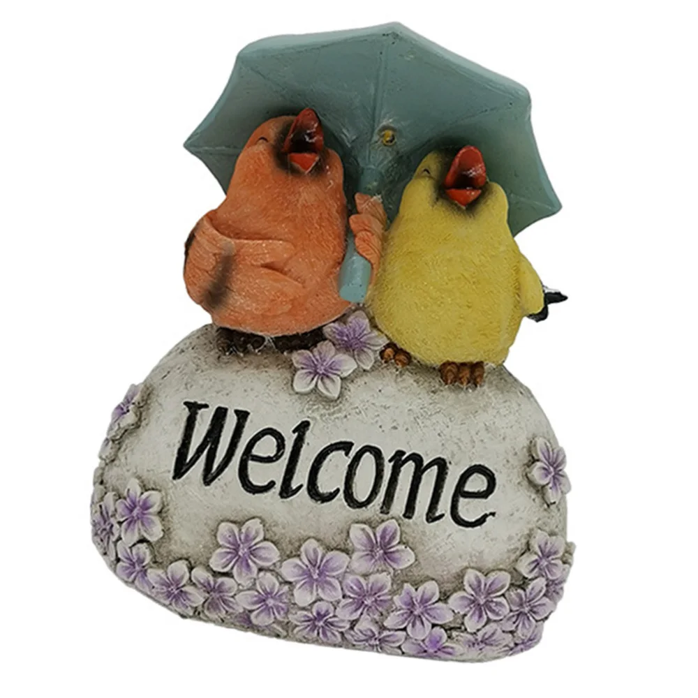 

1Pc Household Bonsai Adornment Lovely Bird Statue Garden Landscape Ornament