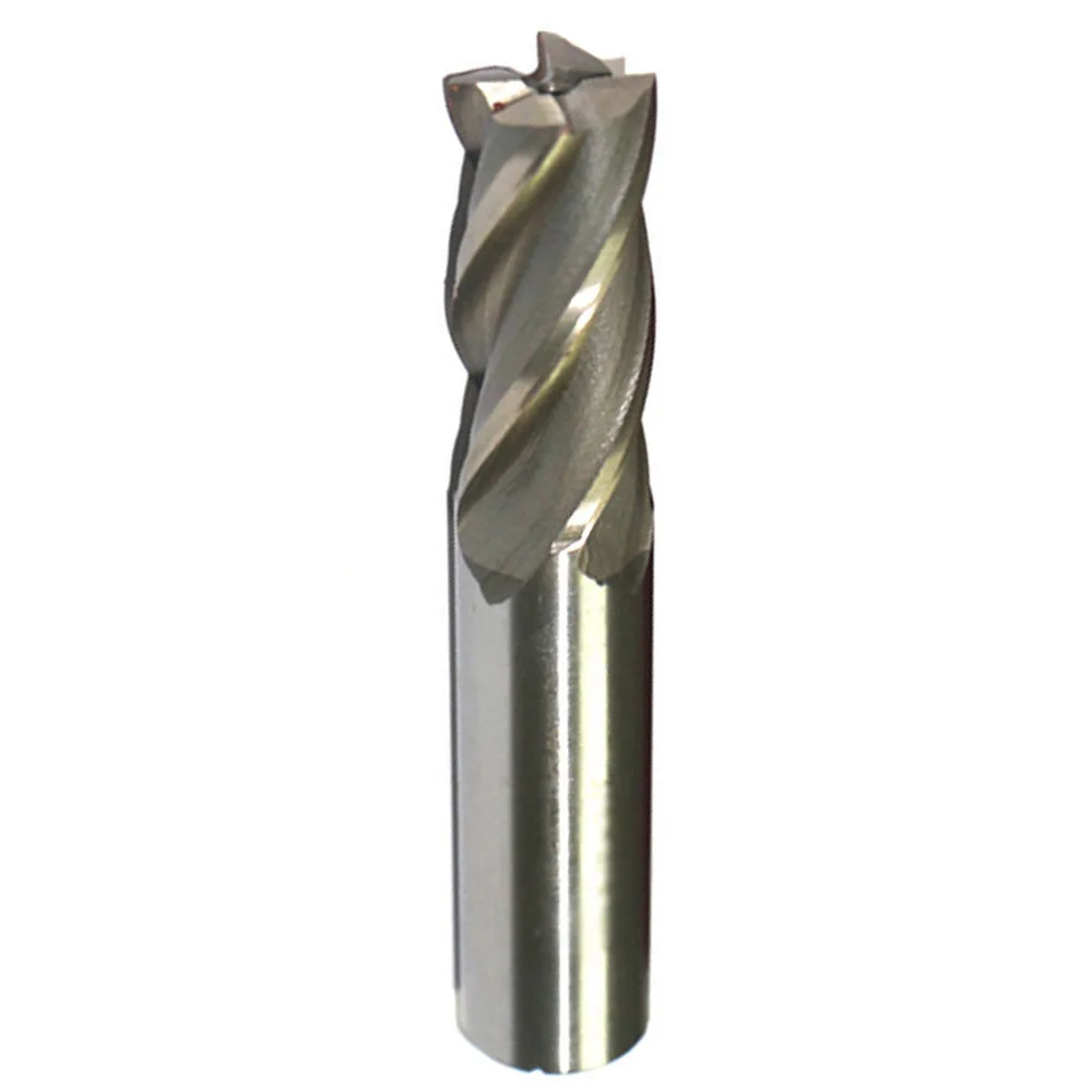 

1x New 4 Flutes High Speed Steel Straight Shank End Mill Cutter Equipment Tool