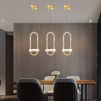 modern led pendant lights round ring black bedside restaurant kitchen fixture home decor indoor lighting minimalist hanging lamp