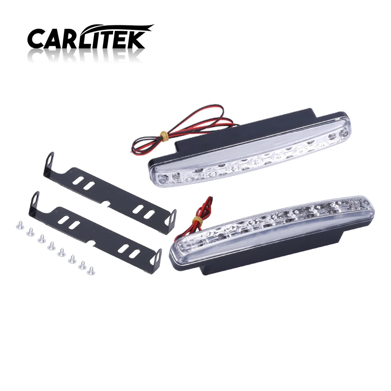 CARLitek белый DC 12 В супер DRL 8 светодиодный s Противотуманные фары автомобиля высокой