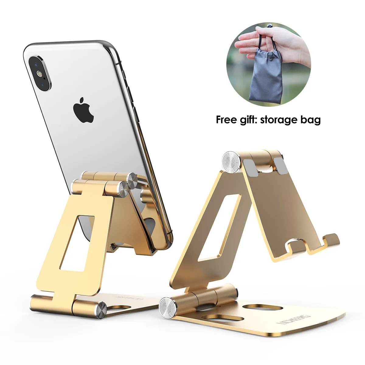 LINGCHEN держатель для телефона Подставка для iPhone 11 Xiaomi Mi 9 металлический держатель для телефона Складная подставка для мобильного телефона настольная подставка для iPhone 7 8 X XS