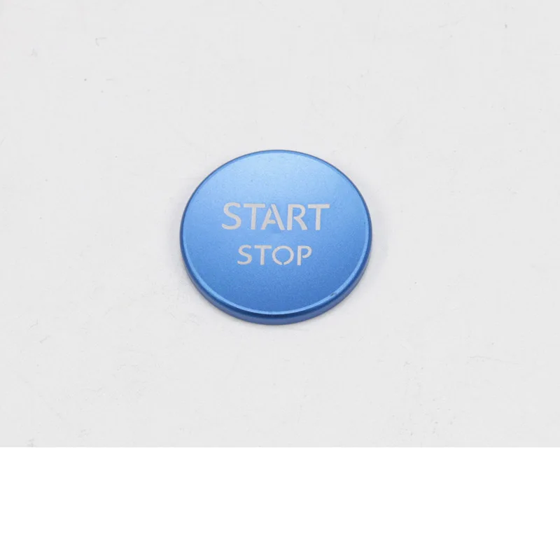 blue 1pcs Lsrtw2017 Круглая Панель из алюминиевого сплава для peugeot 3008 5008, декоративные аксессуары для интерьера - Название цвета: blue 1pcs
