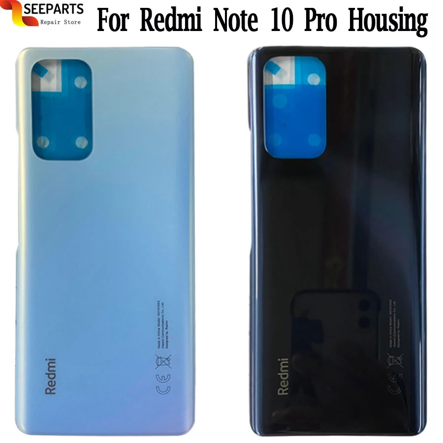 Оригинальная Новинка для Xiaomi Redmi Note 10 Pro задняя крышка батарейного отсека